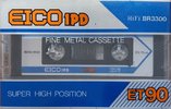 Compact Cassette Eico 1PD ET 90 Type II Chrome 1984 Japan