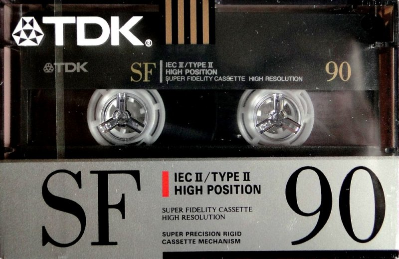 Compact Cassette TDK SF 90 "SF-90SE" Type II Chrome 1990 Australia, Europe