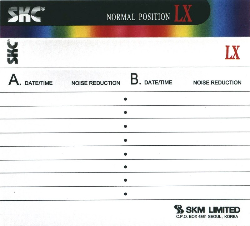 Compact Cassette SKC LX 90 Type I Normal 2000 Worldwide