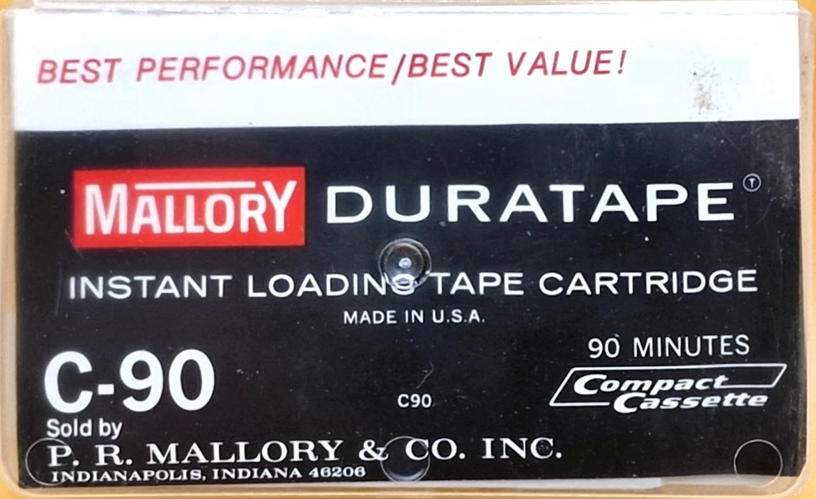 Compact Cassette Mallory 90 Type I Normal 1980 USA