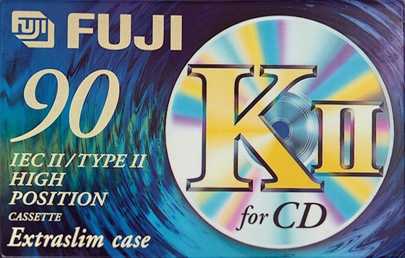 Compact Cassette Fuji K2 90 "KII" Type II Chrome 1998 Europe
