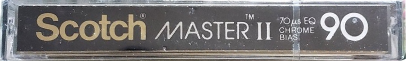 Compact Cassette Scotch Master II 90 Type II Chrome 1982 USA