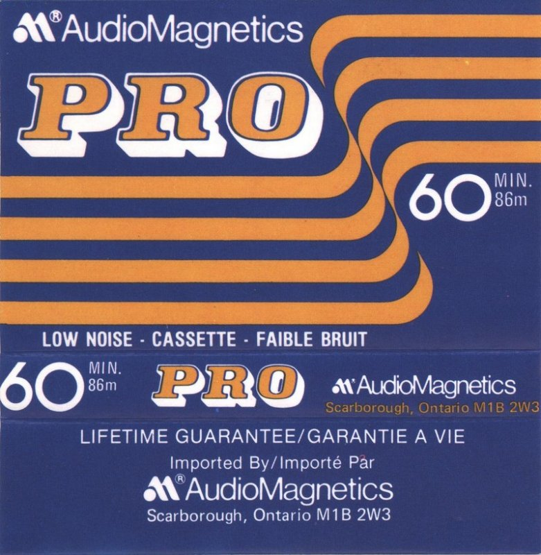 Compact Cassette Audio Magnetics 60 Type I Normal 1974 Canada