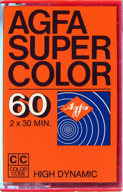 Compact Cassette AGFA SUPER COLOR 60 Type I Normal 1975 Europe