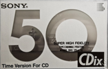 Compact Cassette Sony CDix 50 "CDIX 50" Type I Normal 1989 Japan