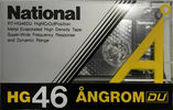 Compact Cassette National Angrom HG-DU 46 "RT-HG46DU" Type II Chrome 1985 Japan