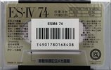 Compact Cassette Sony ES-IV 74 "ESM4 74" Type IV Metal 1991 Japan