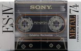 Compact Cassette Sony ES-IV 74 "ESM4 74" Type IV Metal 1991 Japan