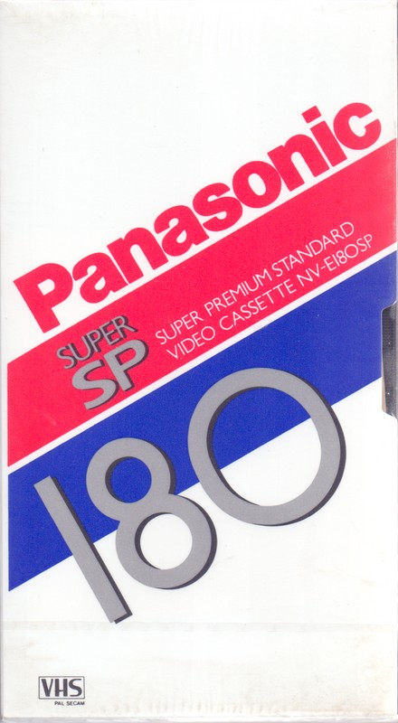 VHS, Video Home System Panasonic Super SP 180 "NV-E180SP" Type I Normal 1988 Europe