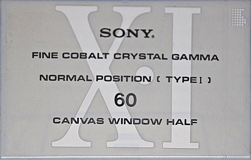 Compact Cassette Sony XI 60 Type I Normal 1991 Japan