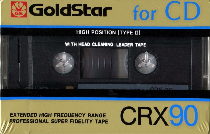 Compact Cassette Goldstar CRX 90 Type II Chrome 1986 Europe