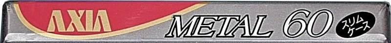 Compact Cassette AXIA Metal 60 Type IV Metal 1990 Japan