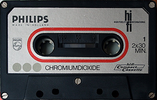 Compact Cassette Philips Chromium 60 "Chromiumdioxide" Type II Chrome 1972 Europe