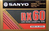 Compact Cassette Sanyo RX 60 Type I Normal 1986 Europe