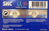 Compact Cassette SKC GX 90 Type I Normal 1995 Europe