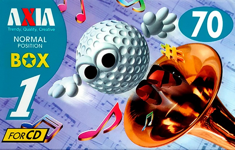 Compact Cassette AXIA Box 1 70 "BOX1B 70" Type I Normal 1996 Japan