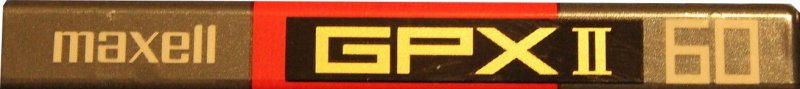 Compact Cassette Maxell GPX 60 Type II Chrome 1992 Japan