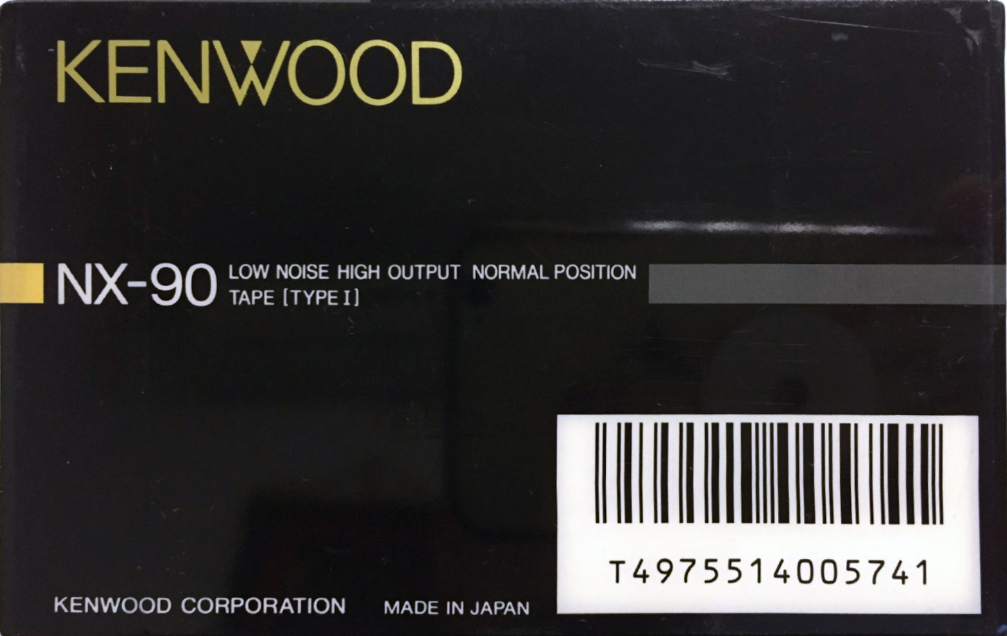Compact Cassette Kenwood NX 90 Type I Normal 1989 Worldwide