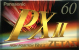 Compact Cassette Panasonic PX II 60 "RT-60PX2" Type II Chrome 1994 Japan
