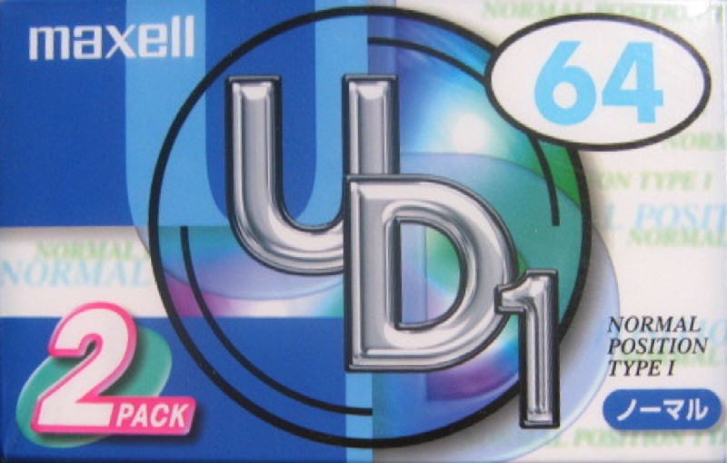 2 pack Maxell UDI / UD1 64 "UD1-64N.2P" Type I Normal 2000 Japan