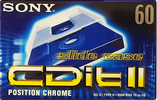 Compact Cassette Sony CDit II 60 Type II Chrome 1998 Europe