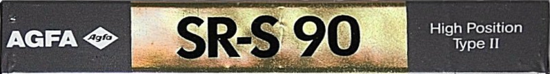 Compact Cassette AGFA SR-S 90 Type II Chrome 1989 Europe