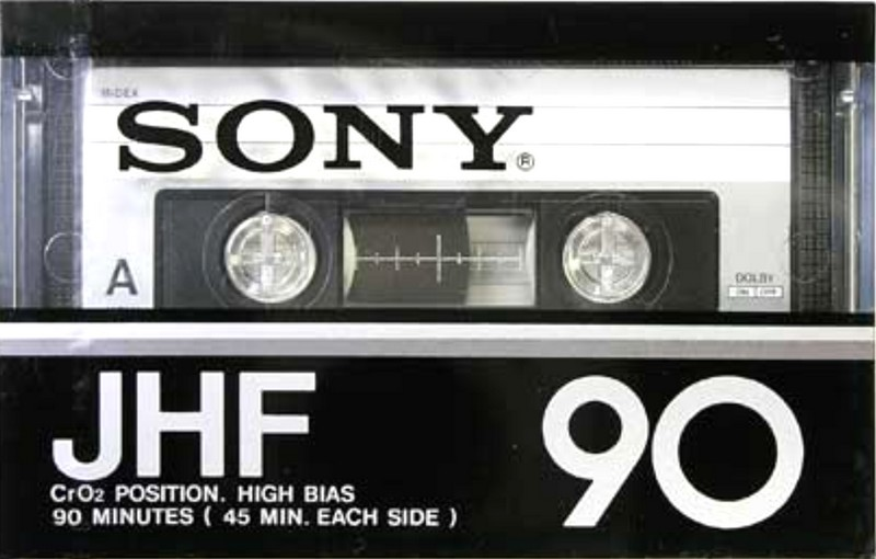 Compact Cassette Sony JHF 90 Type II Chrome 1979 Japan