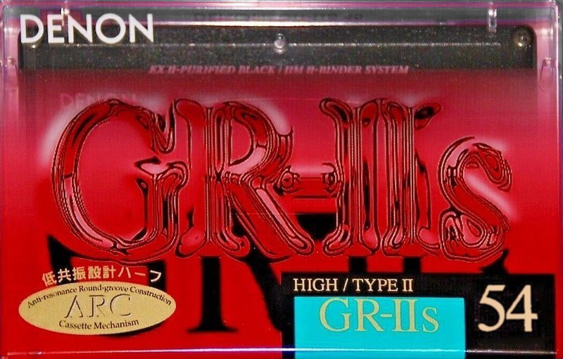 Compact Cassette Denon GR-IIs 54 Type II Chrome 1992 Japan