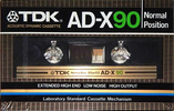 Compact Cassette TDK AD-X 90 Type I Normal 1982 USA