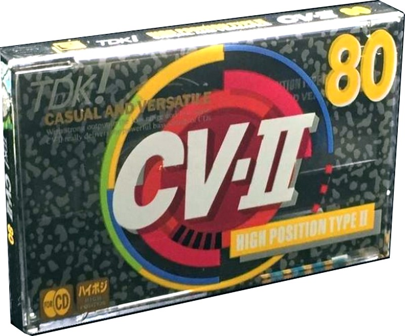 Compact Cassette TDK CV-II 80 "CV2-80A" Type II Chrome 1992 Japan