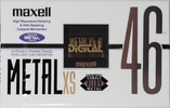 Compact Cassette Maxell Metal XS 46 "METAL XS 46" Type IV Metal 1992 Japan