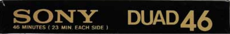 Compact Cassette Sony Duad 46 Type III Ferro Chrome 1983 Japan