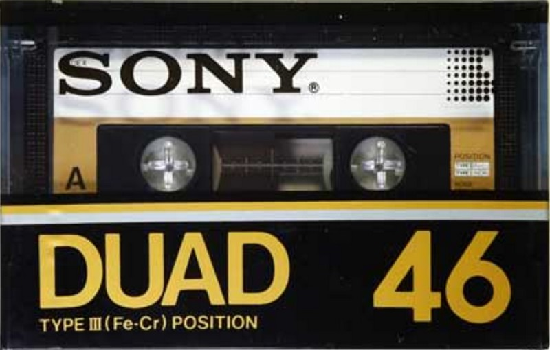 Compact Cassette Sony Duad 46 Type III Ferro Chrome 1983 Japan