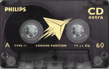 Compact Cassette Philips CD Extra 60 Type II Chrome 1998 Europe