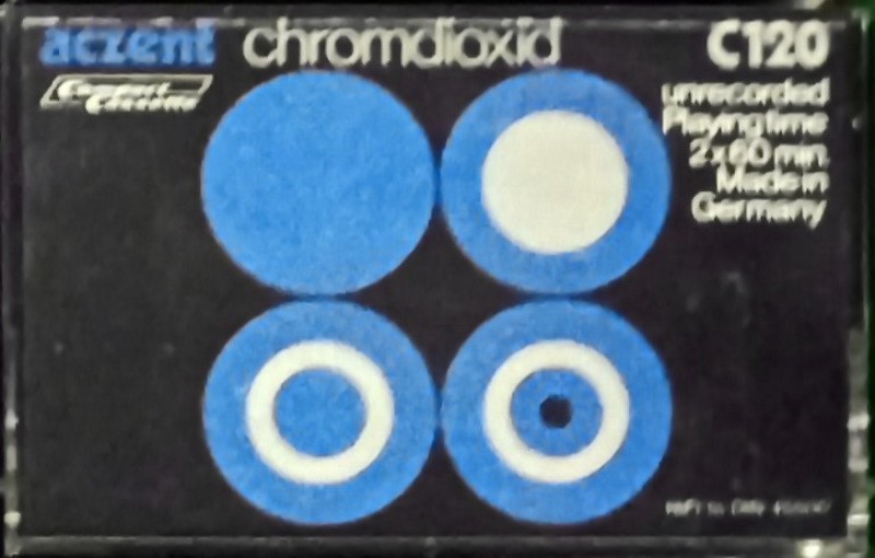 Compact Cassette Aczent 120 Type II Chrome 1978 Germany