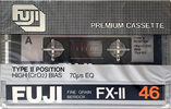 Compact Cassette Fuji FX-II 46 Type II Chrome 1980 Europe, North America