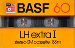 Compact Cassette BASF LH Extra I 60 "Large Window" Type I Normal 1981 Germany
