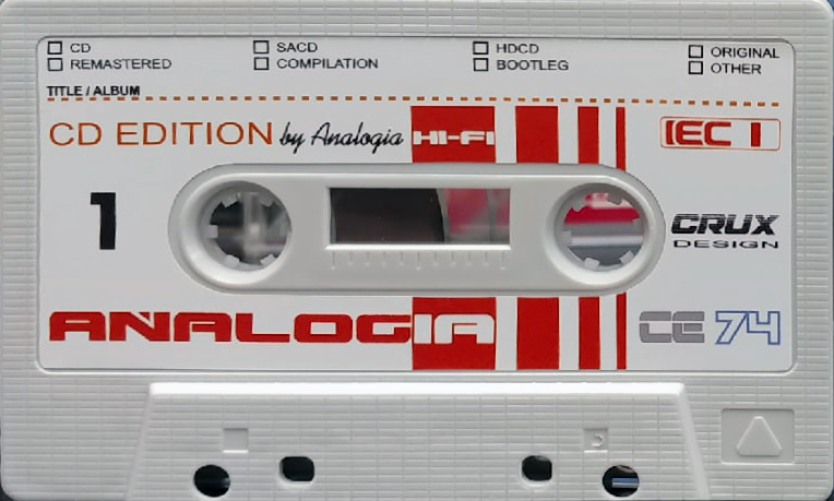 Compact Cassette Analogia CD Edition 74 Type I Normal 2022 Russia