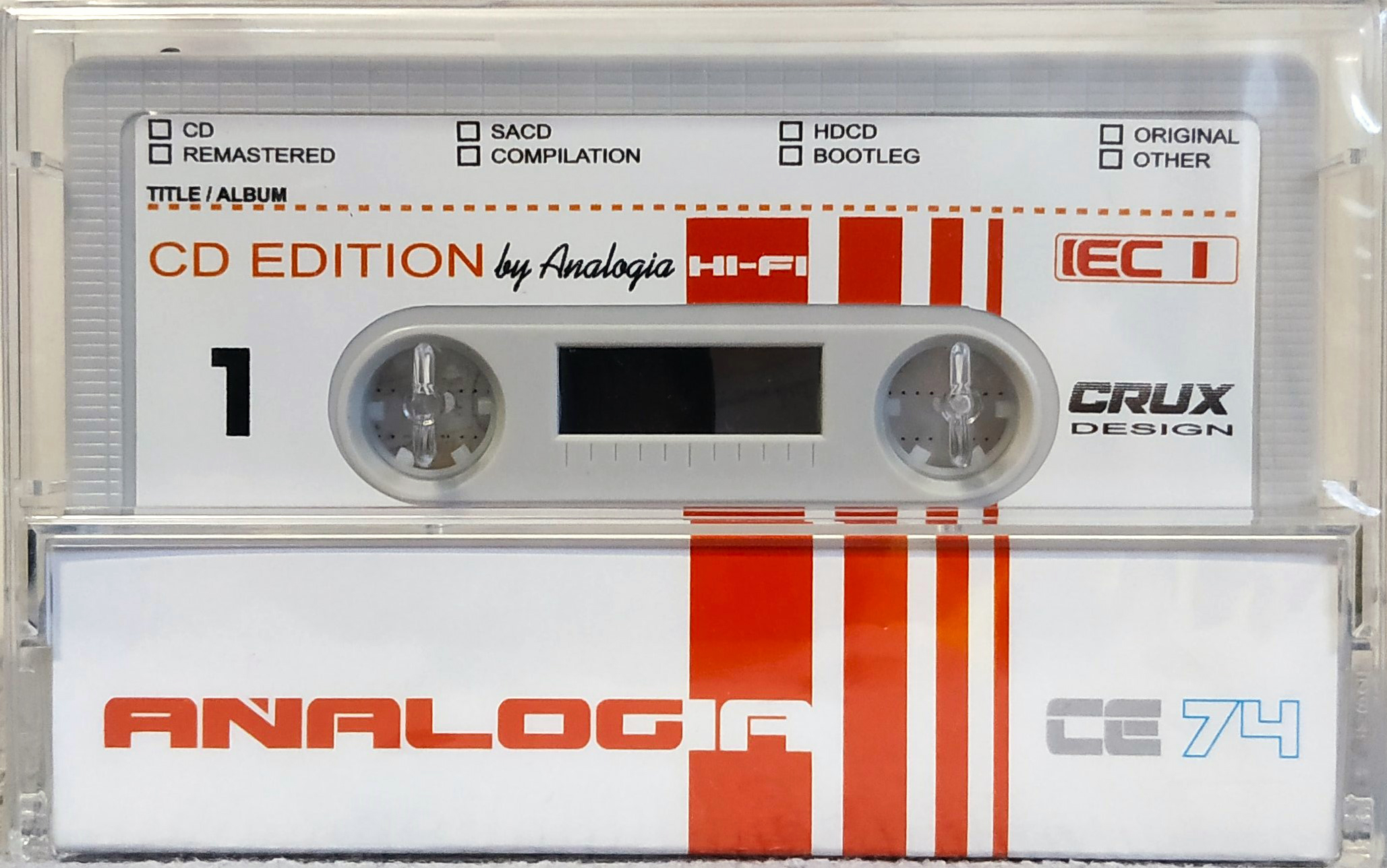 Compact Cassette Analogia CD Edition 74 Type I Normal 2022 Russia