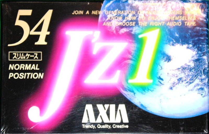 Compact Cassette AXIA J`z 1 54 "JZ1A 54" Type I Normal 1992 Japan