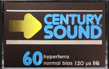 Compact Cassette Century Sound 60 Type I Normal 1976 Italy