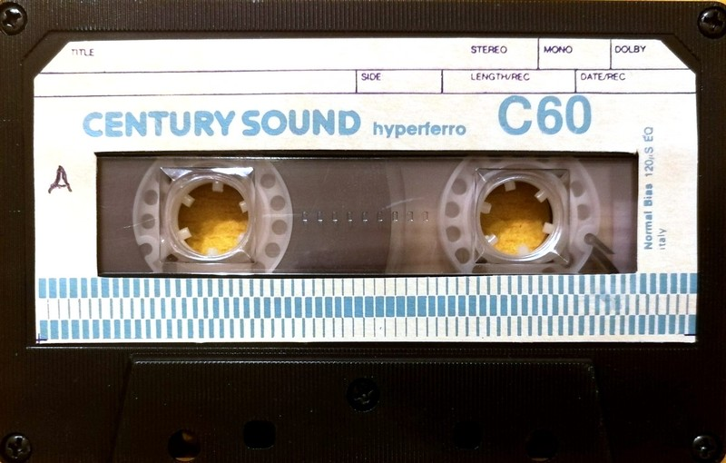 Compact Cassette Century Sound 60 Type I Normal 1976 Italy
