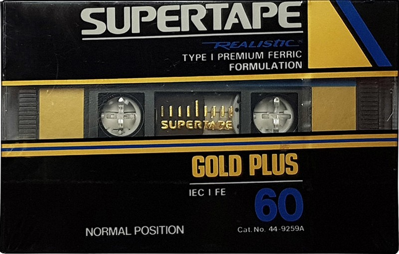 Compact Cassette Realistic Gold Plus 60 Type I Normal 1992 South Korea