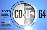 Compact Cassette Thats CD-IF 64 Type I Normal 1991 Japan