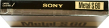 Compact Cassette Sony Metal-S 60 "MTL-60B" Type IV Metal 1989 Europe
