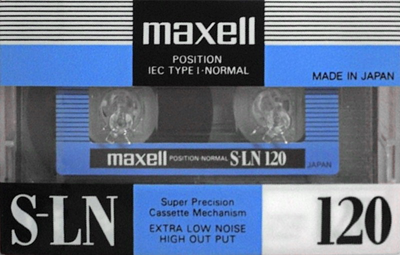 Compact Cassette Maxell S-LN 120 Type I Normal 1990 Europe