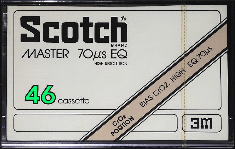 Compact Cassette Scotch Master 46 Type II Chrome 1977 Japan