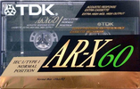 Compact Cassette TDK AR-X 60 "AR-X60ES" Type I Normal 1991 Europe