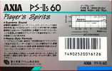 Compact Cassette AXIA PS-IIs 60 Type II Chrome 1987 Japan