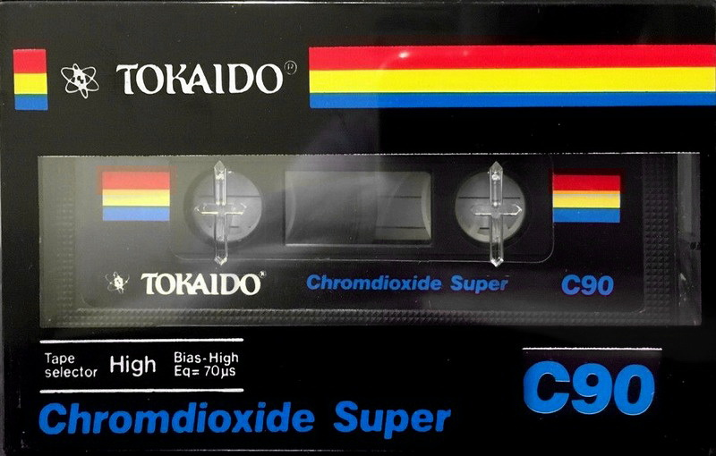 Compact Cassette Tokaido Chromdioxide Super 90 Type II Chrome 1990 Europe